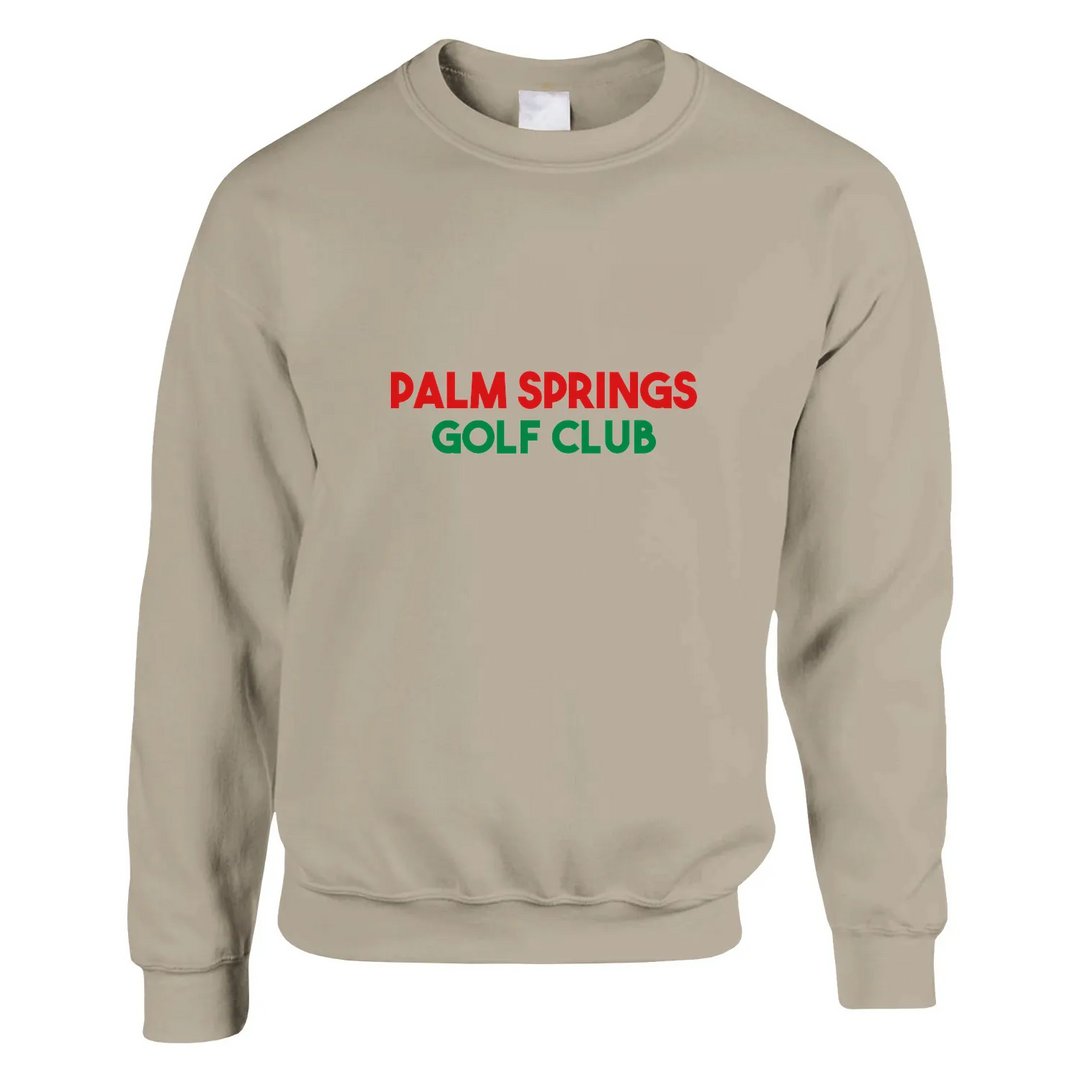 Unisex sweater featuring the Palm Spring Golf Club logo in a bold design