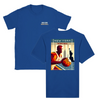 T-shirt featuring a graphic of a basketball and New York skyline