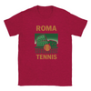 T-shirt featuring a graphic of a tennis player in action