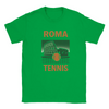 T-shirt featuring a graphic of a tennis player in action