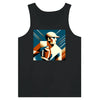 Tank top featuring an illustration of an American football helmet