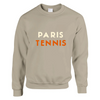 Sweater featuring a minimalist tennis motif and 'Paris Tennis' text