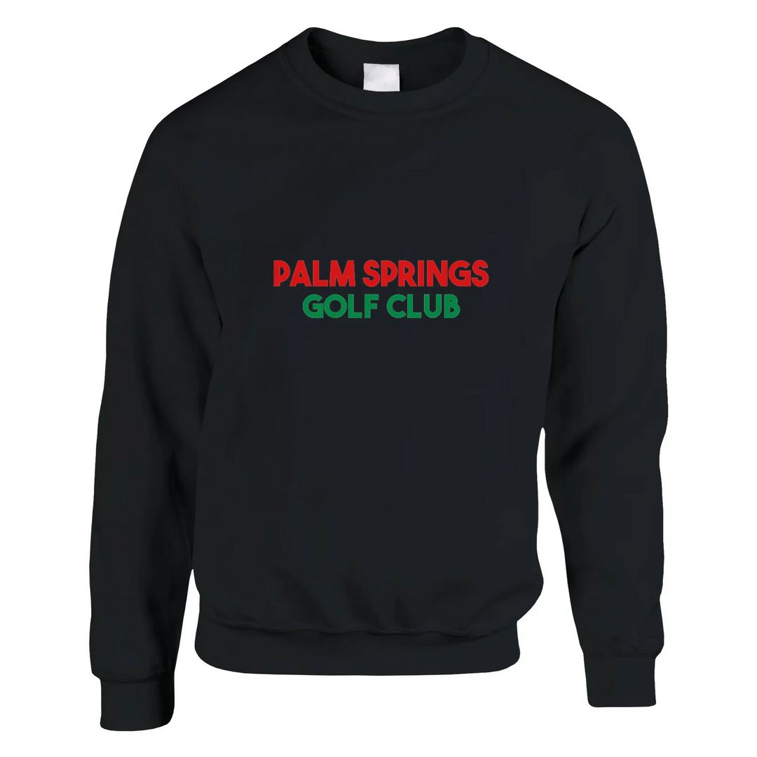 Unisex sweater featuring the Palm Spring Golf Club logo in a bold design