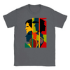T-shirt featuring a graphic of a tennis tournament scene