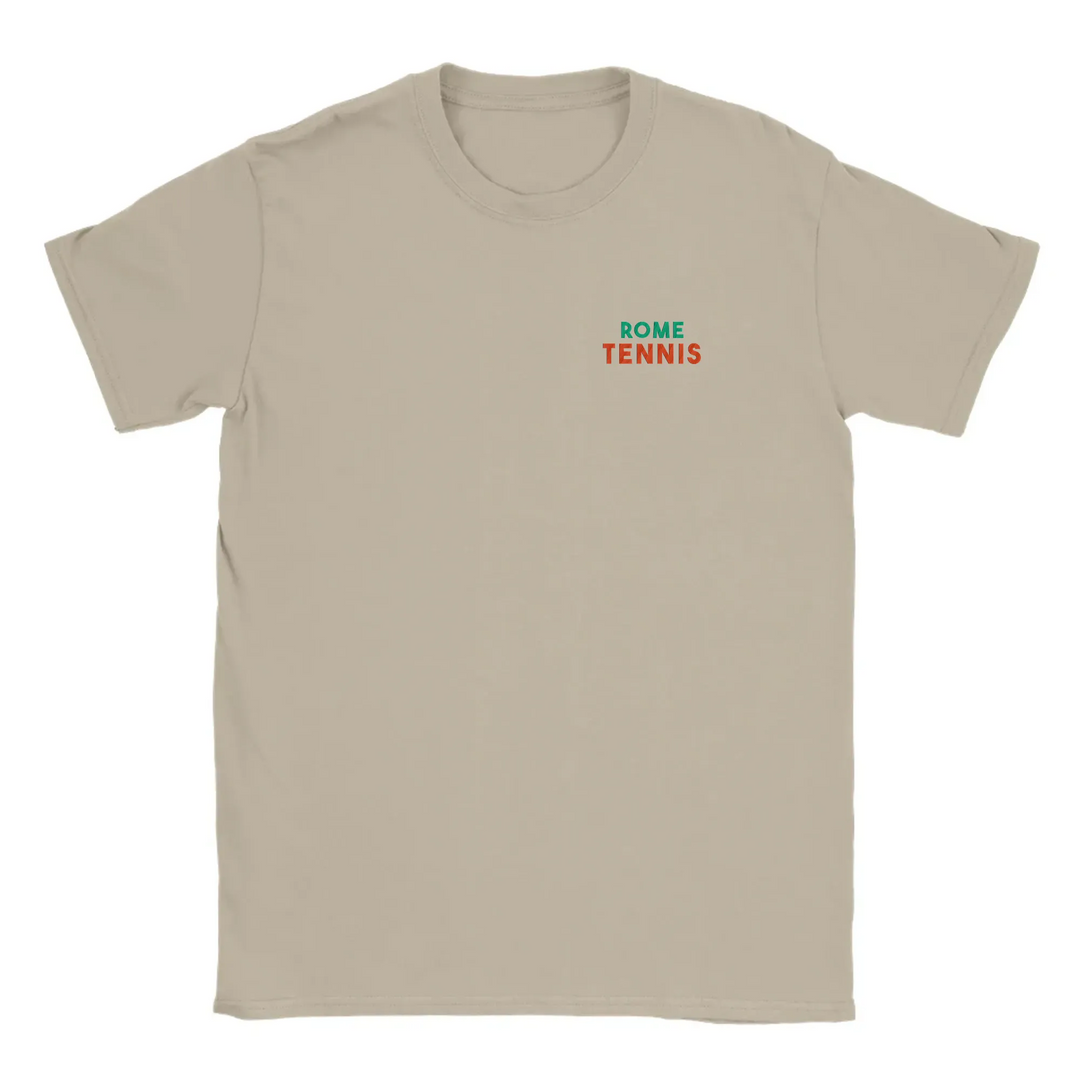 T-shirt featuring an embroidered design of Rome Tennis 3