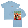 T-shirt featuring a graphic of a tennis player in action