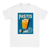 T-shirt featuring a graphic of a Pastis cocktail and Marseille skyline