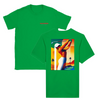 T-shirt featuring a graphic of a golf scene in Palm Springs