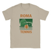 T-shirt featuring a graphic of a tennis player in action