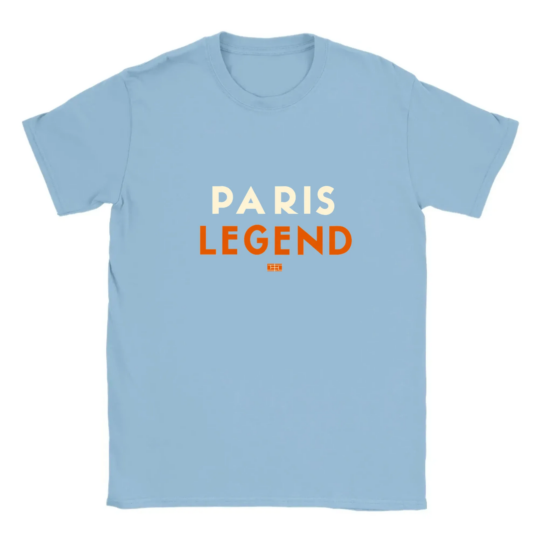 T-shirt with a typographic design celebrating tennis in Paris