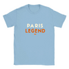 T-shirt with a typographic design celebrating tennis in Paris