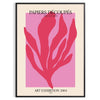 Abstract cutout artwork by Matisse featuring orange and gray shapes