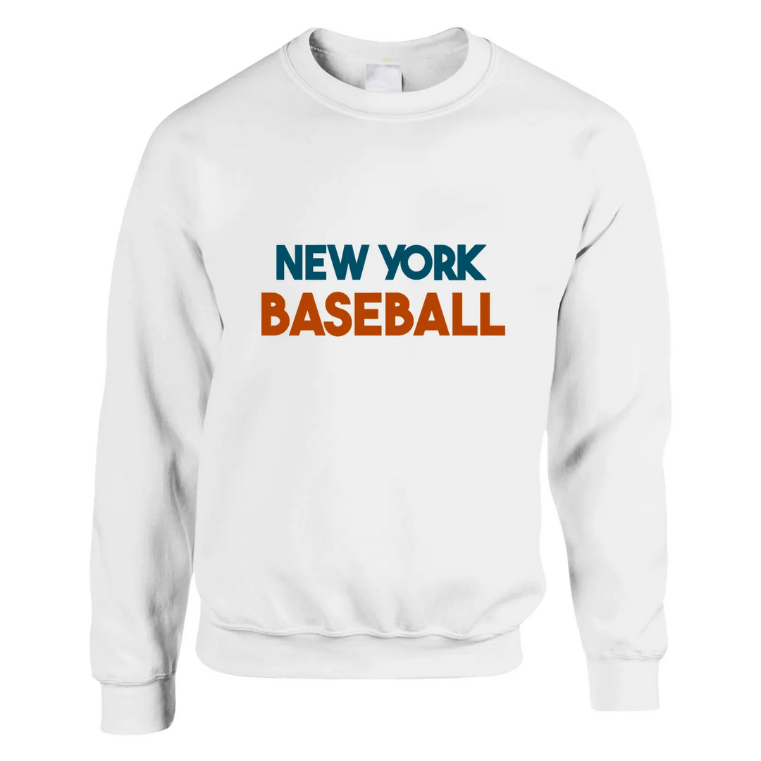 Unisex sweater featuring a minimalist New York baseball graphic