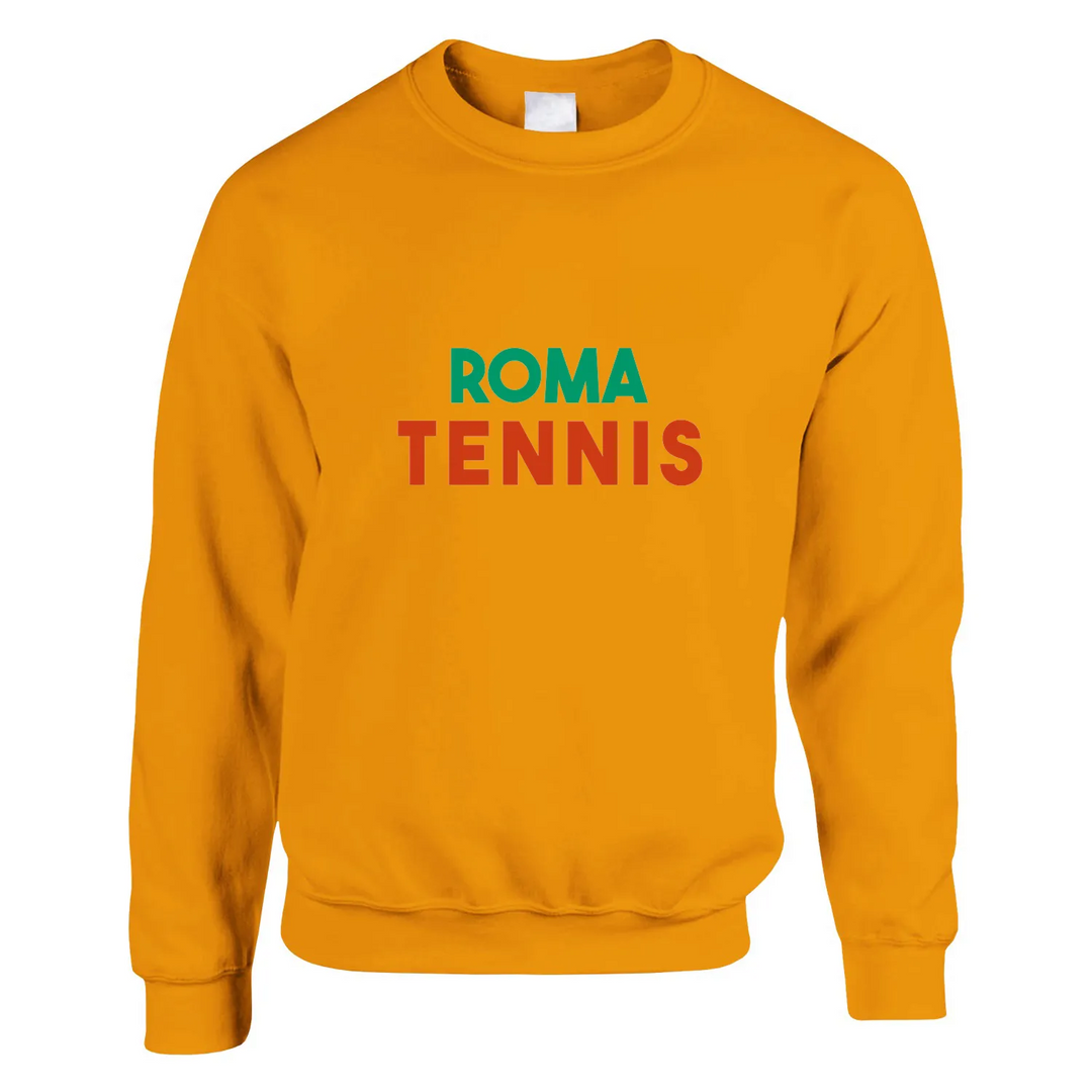 Unisex sweater featuring a minimalist Roma Tennis logo design