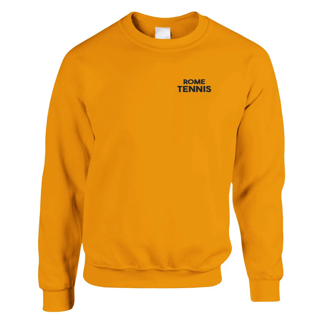 Unisex sweater featuring an embroidered Rome Tennis logo in a classic design