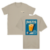 T-shirt featuring a graphic of a cocktail glass with Pastis Marseille branding