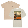T-shirt featuring a graphic of tennis players in Paris