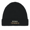 Embroidered beanie featuring the Roma Tennis 2 logo design