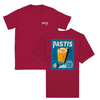 T-shirt featuring a graphic of a cocktail glass with Pastis Marseille branding