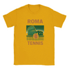 T-shirt featuring a graphic of a tennis player in action