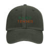 Cap featuring a vintage Paris Tennis embroidered logo design