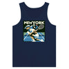 Sleeveless tank featuring a graphic print of New York Tennis