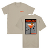 T-shirt featuring a graphic of a Pornstar Martini cocktail