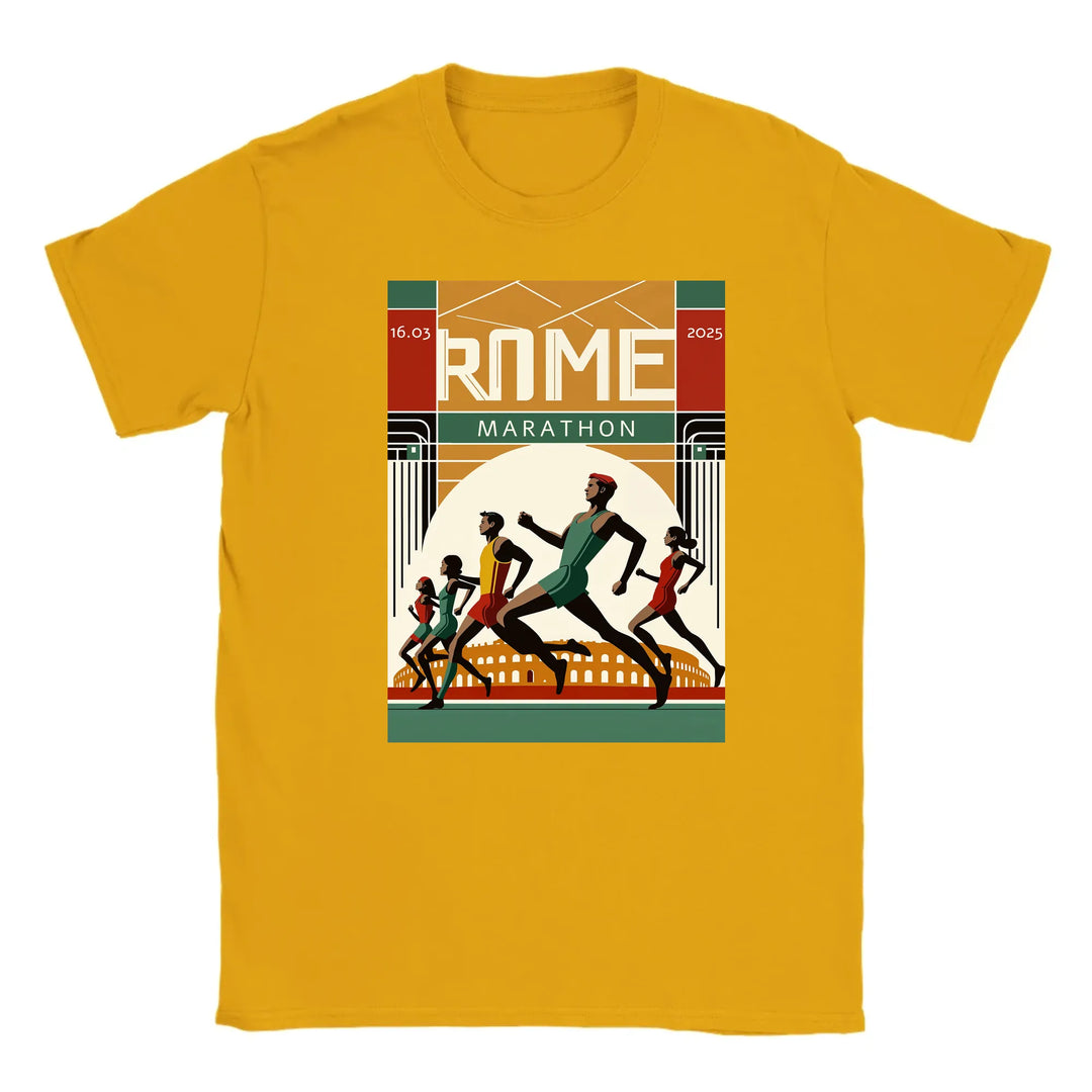 T-shirt con il logo e il design grafico del Rome Marathon 3