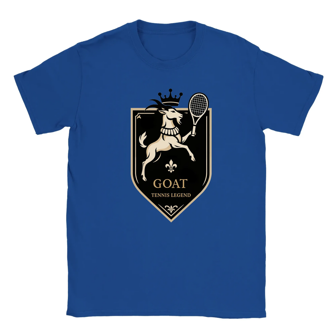 T-shirt featuring a graphic of a tennis player in action