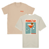 T-shirt featuring a graphic of a Pornstar Martini cocktail