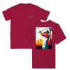 T-shirt featuring a graphic of a golf scene in Palm Springs
