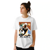 T-shirt featuring a tennis player in action against a Miami skyline