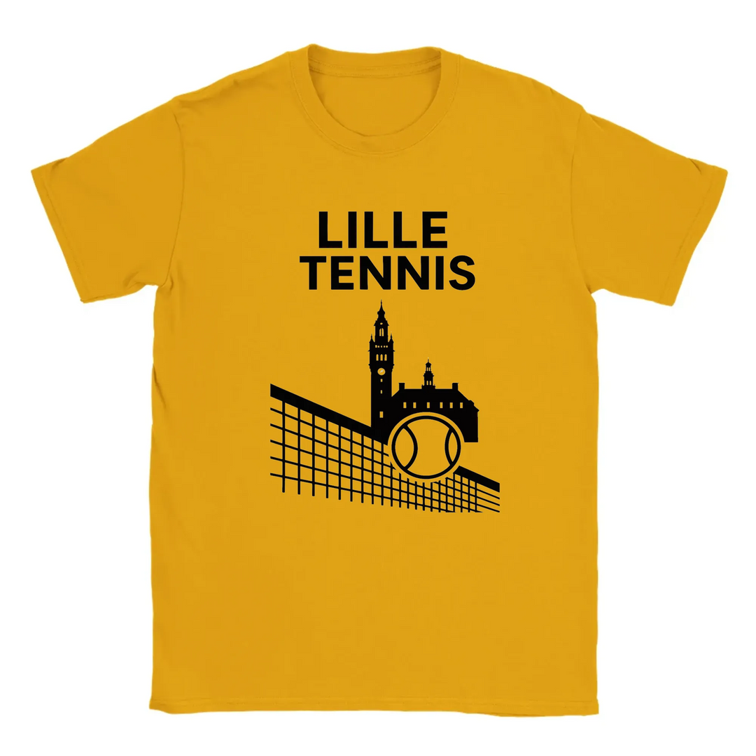 T-shirt featuring a graphic design inspired by Lille Tennis