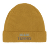 Embroidered beanie with Miami Tennis 2 logo design
