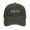 Gorra bordada con el logo 'Pastis Marseille' en un estilo vintage
