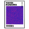 Pink and black pumpkin design by Yayoi Kusama in pop-art style