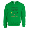 Sweater featuring a graphic print of tennis elements and the text Mission 2ème Semaine