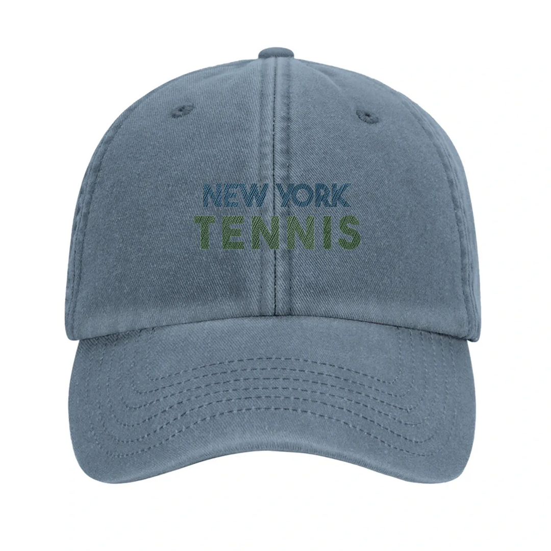 Embroidered cap featuring a vintage New York Tennis 2 logo