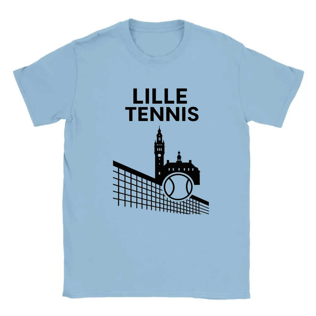 T-shirt featuring a graphic design inspired by Lille Tennis