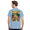 T-shirt featuring a graphic of the Milano–Sanremo cycling race