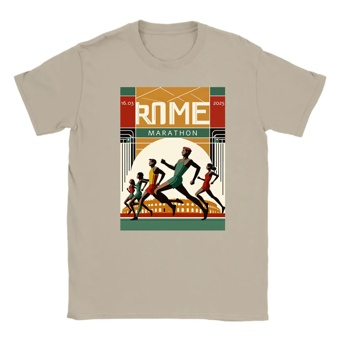 T-shirt con il logo e il design grafico del Rome Marathon 3