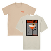 T-shirt featuring a graphic of a Pornstar Martini cocktail