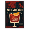 Poster of a minimalist Negroni cocktail illustration in black and gray.
