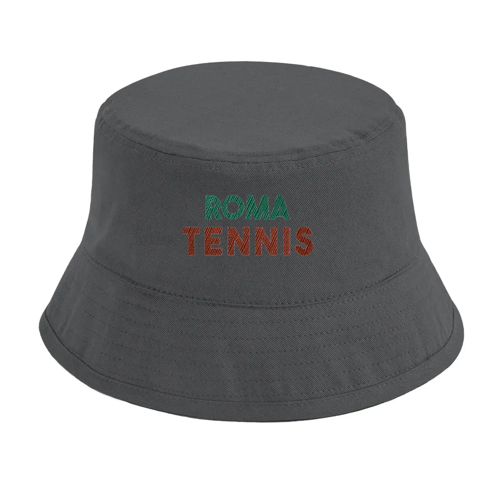 Cap featuring an embroidered Roma Tennis logo in a sporty style