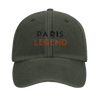 Cap featuring a vintage embroidered design of Tennis Paris Legend