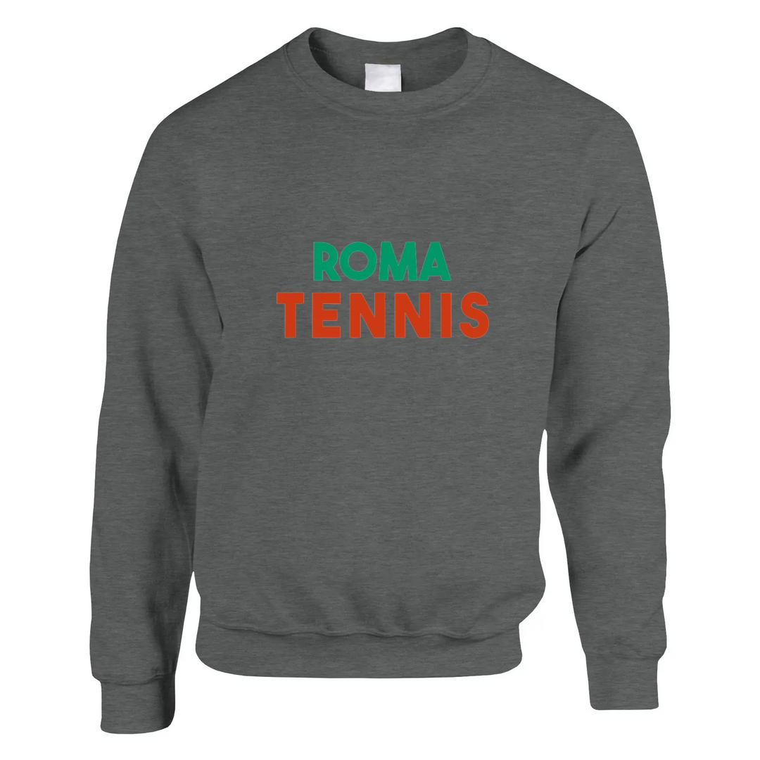 Unisex sweater featuring a minimalist Roma Tennis logo design