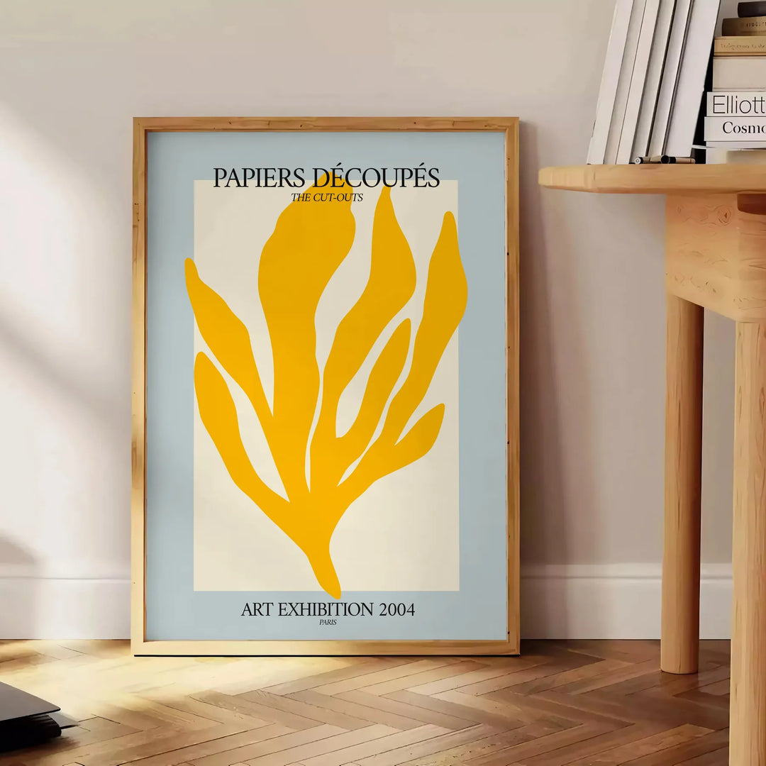 Matisse Papiers Découpés poster showing orange and green cut-paper composition