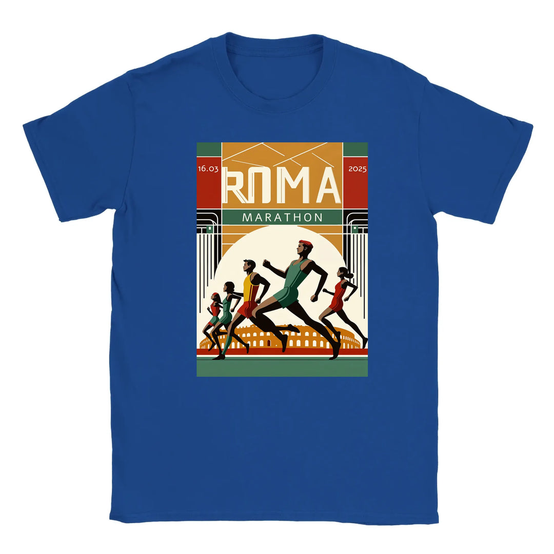 T-Shirt mit einem Grafikdesign des Logos des Rom-Marathons 6