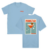 T-shirt featuring a graphic of a Pornstar Martini cocktail