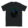 T-shirt featuring a graphic of tennis rackets and a ball with New York text